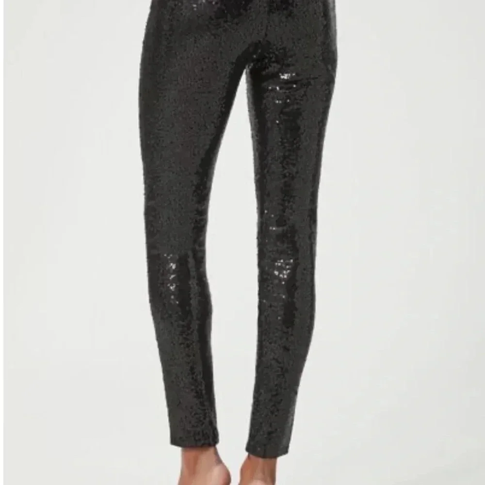Black sequined pants - BNWT size M - Picture 4 of 10
